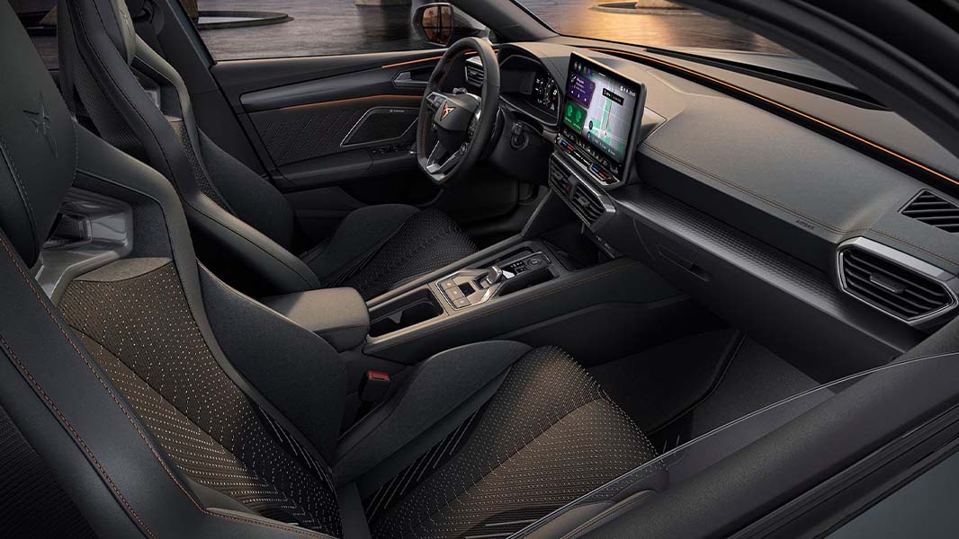 Imgi 44 Cupra Leon 2024 Interior Driver Passenger Seat Infotainment