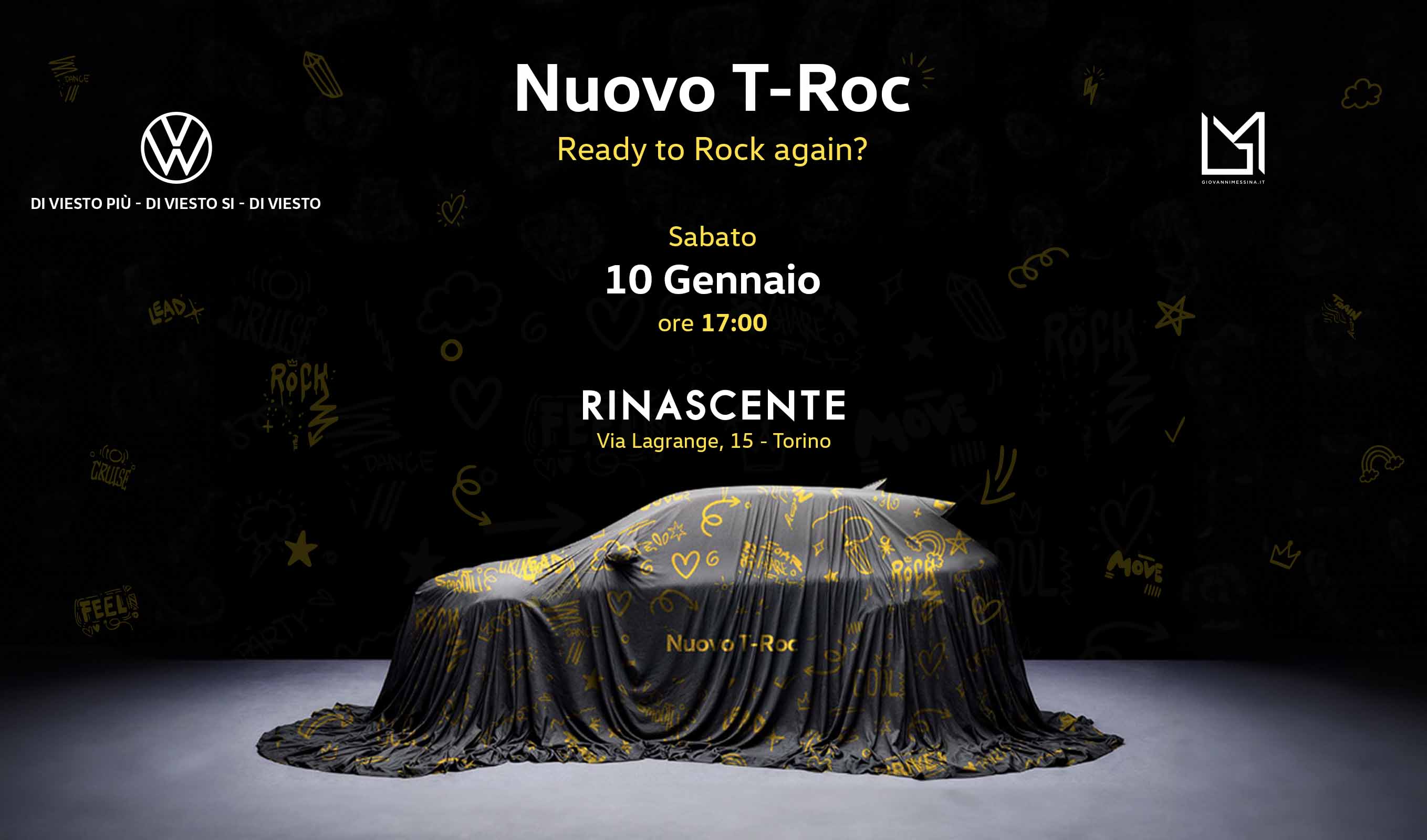 Nuovo T Roc Locandina Evento Rinascente Bianco 2717X1600