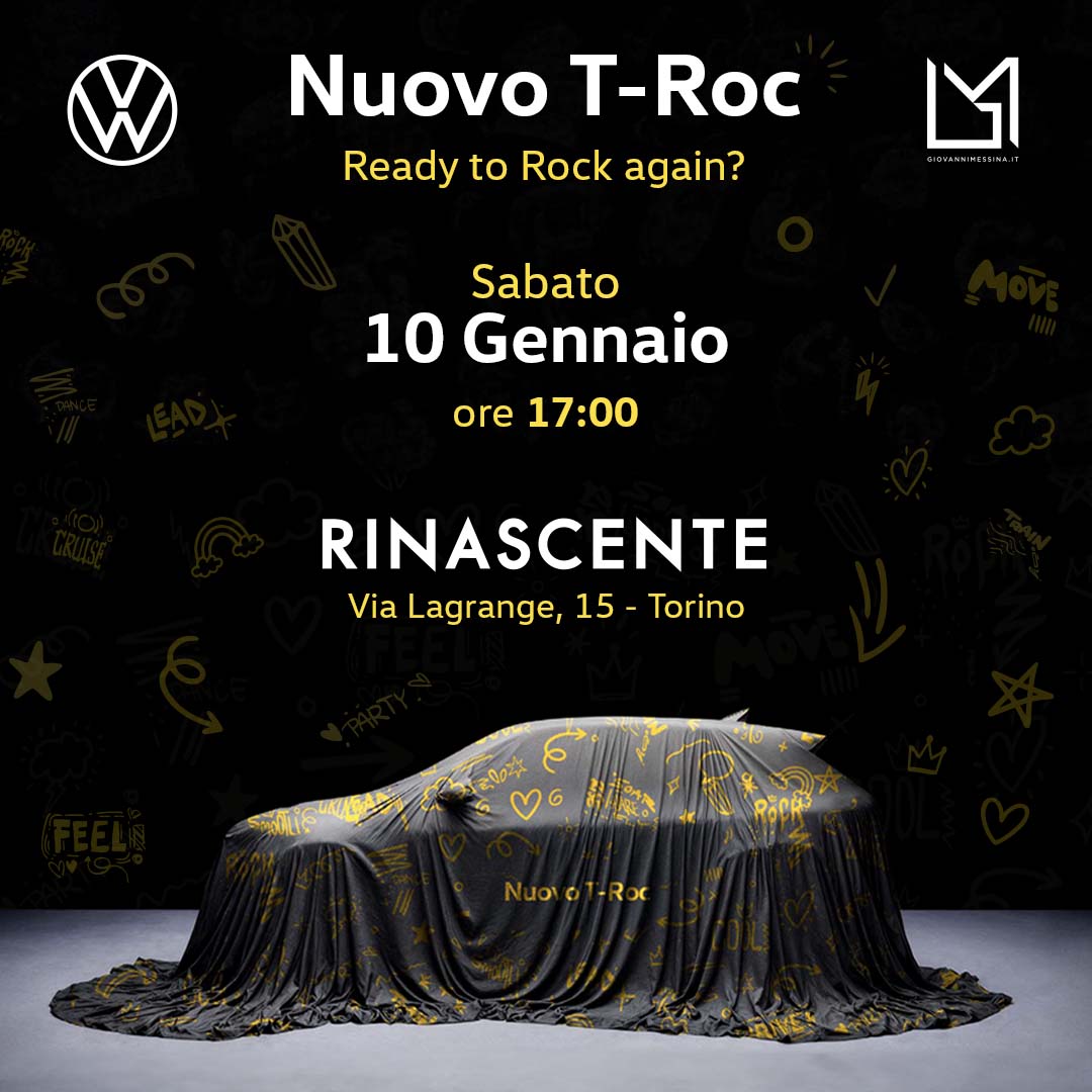 1080X1080 Nuovo T Roc Locandina Evento Rinascente Bianco