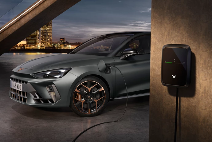 New Cupra Leon 2024 Charging Front Left View